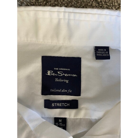 Ben Sherman Stretch Button-Down Shirt – Tailored Slim Fit (Men’s M) - Picture 3 of 7